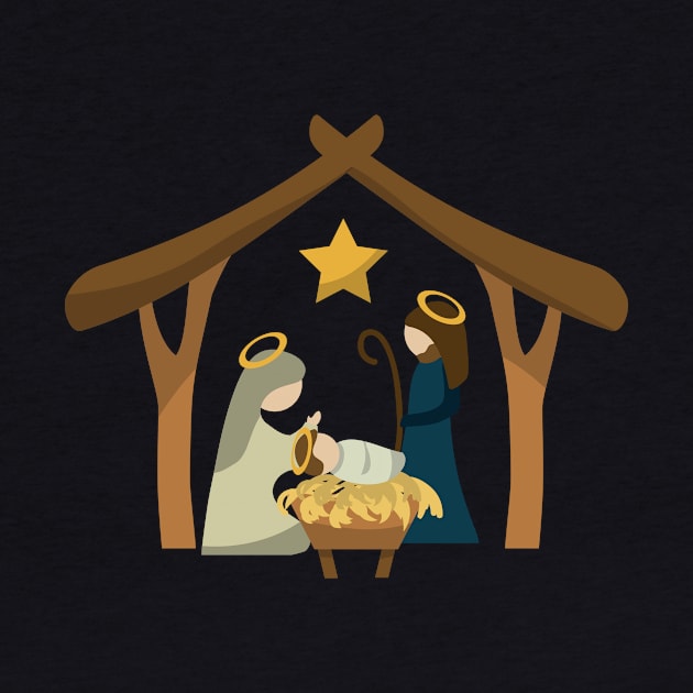Christmas Nativity | Baby Jesus | Born on Christmas by MerchMadness